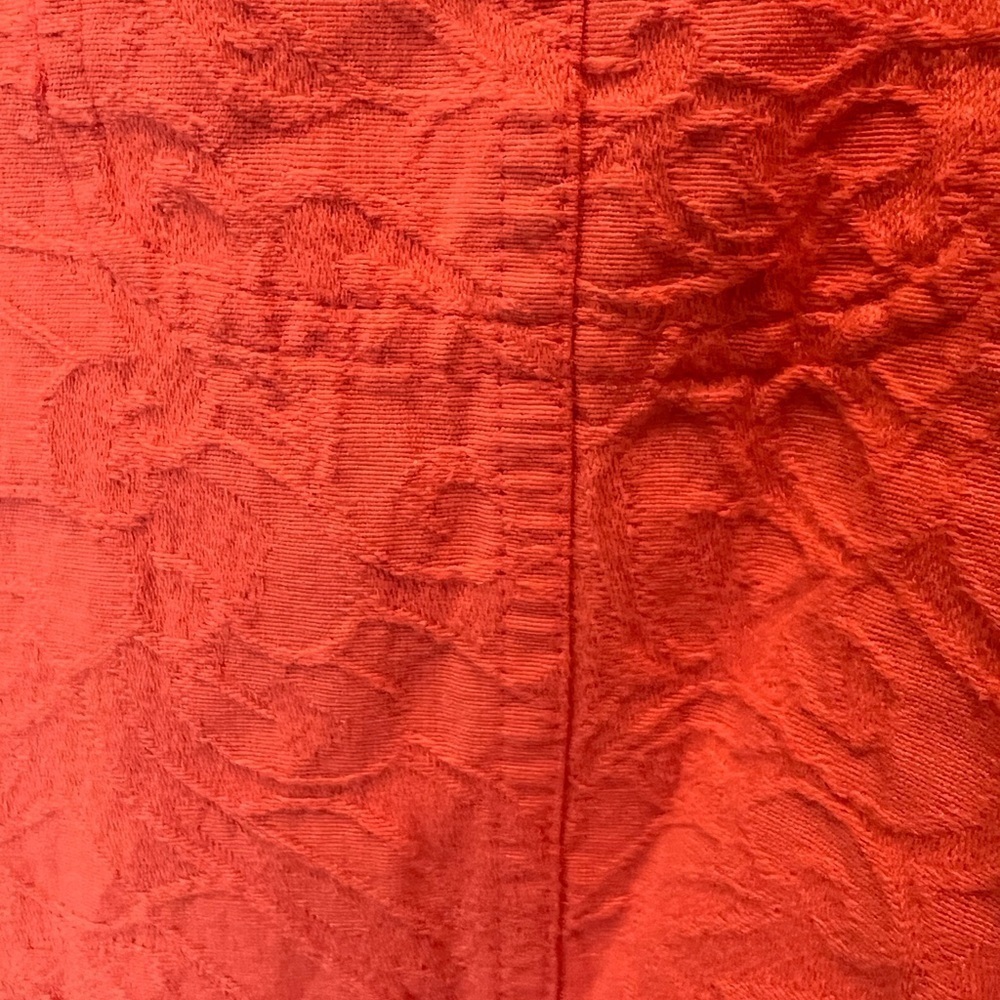 Christopher & Banks Orange Jean Jacket with Relaxed Fit - Picture 7 of 8